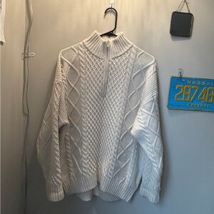 Aritzia Sunday Best Peggy 1/4 Zip Sweater